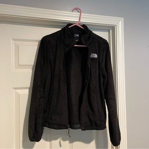 Medium Black Furry Fleece The North Face Jacket - great condition!